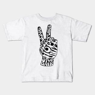 Love and peace Kids T-Shirt